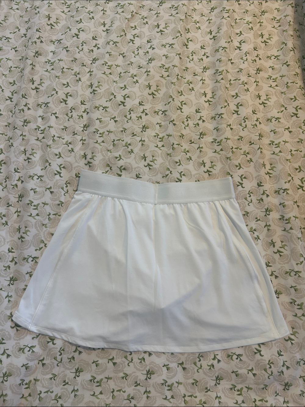 Nike White Skirt with Black Swoosh - Picture 3 of 3